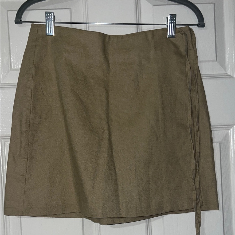 GAP Olive A-Line Skirt